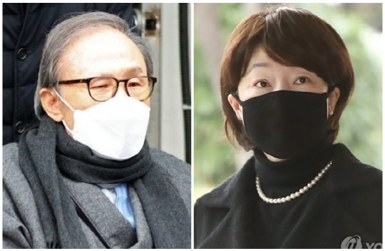 이명박 전 대통령(왼쪽)과 진혜원 검사. <연합뉴스>